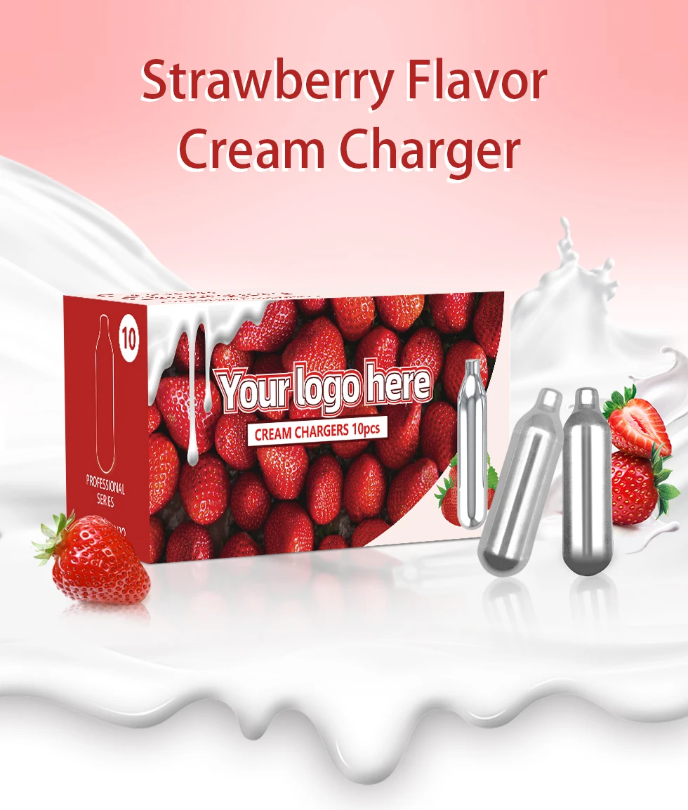 Oem Odm Wholesale Brand Strawberry Fruit Flavor 8g Whipped Cream