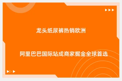 龙头纸尿裤热销欧洲，阿里巴巴国际站成商家掘金全球首选