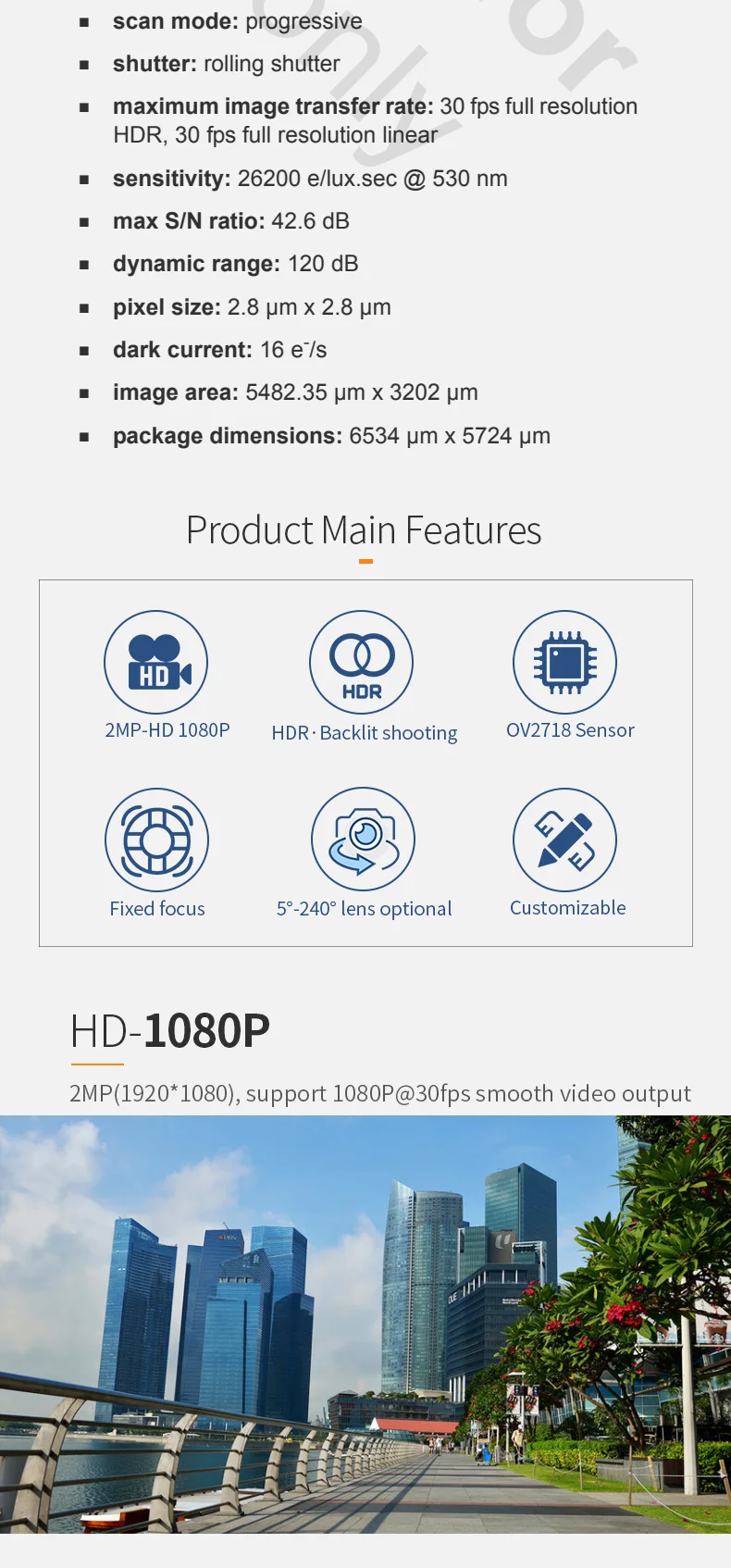 DGZX-AS-AA818A72M22 OV2718 Full HD 1080P 2MP Low Light Wide Angle Mini Mipi Camera Module插图2