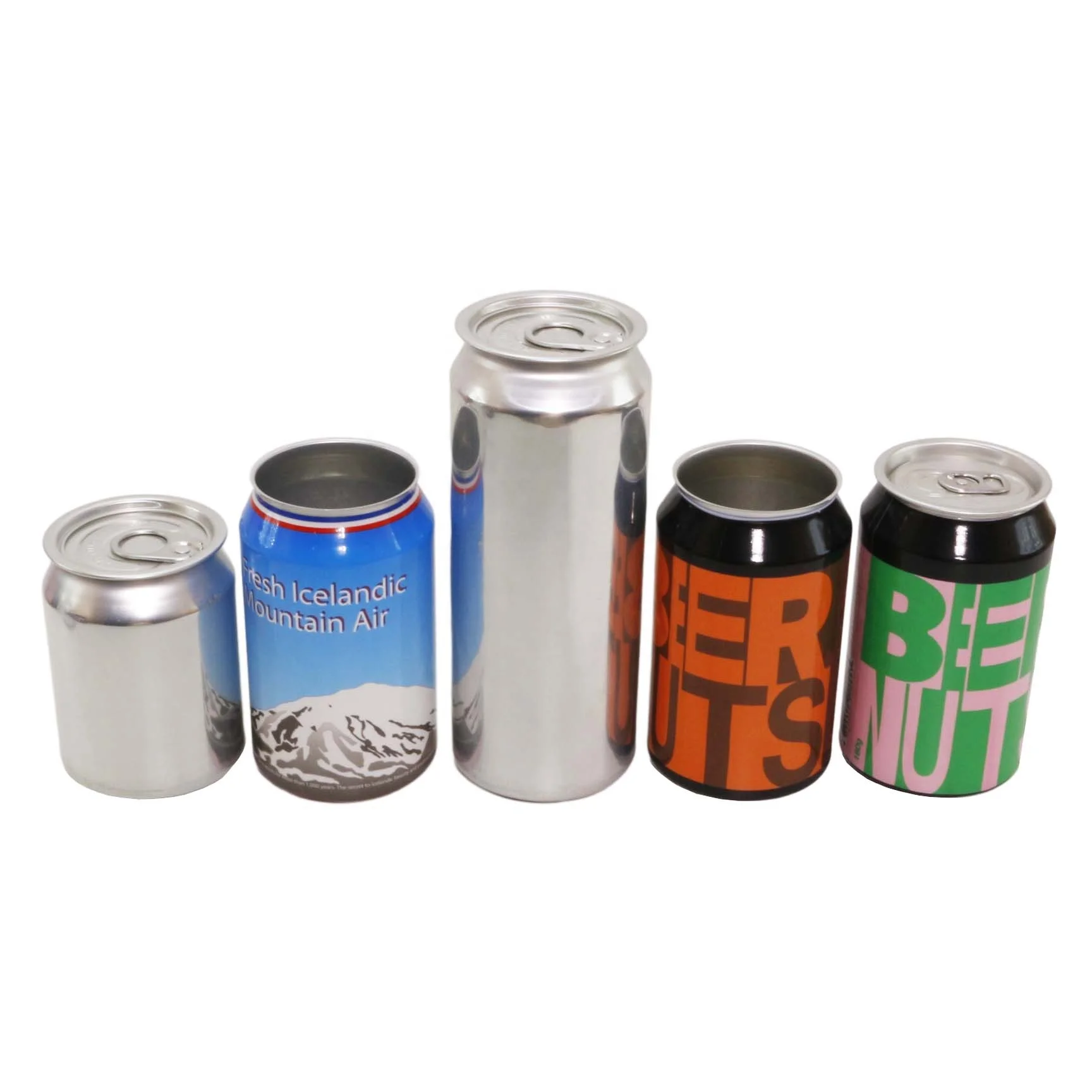 IN STOCK 250ml 330ml 500ml Round Aluminum Beer Beverage Can for Soft Drink Milk