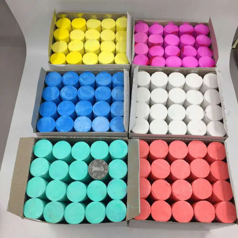 Высокое качество на заказ большой гигантский 20 шт. беспыльный корабль цветной мел открытом воздухе с коробкой