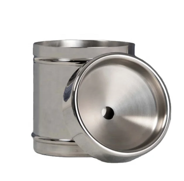 China Precision CNC Custom Made 12.5cm High 10.5 cm Base Stainless Steel  Ice Bucket Wine Spittoon by Your Drawings