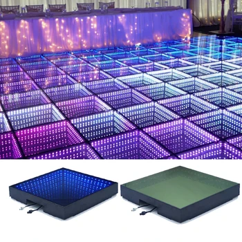 5050SMD 3D Infinity Mirror Wired 2ft by 2ft DMX512 Remote Control  Led Dance Floor for Wedding Club Stage