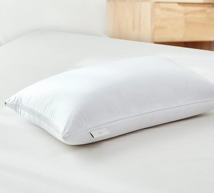 White Three-Layer Ergonomic Neck Pillow 200TC Solid Height Adjustable Insert Multi-Layer Layered Shredded Memory Foam Pillow