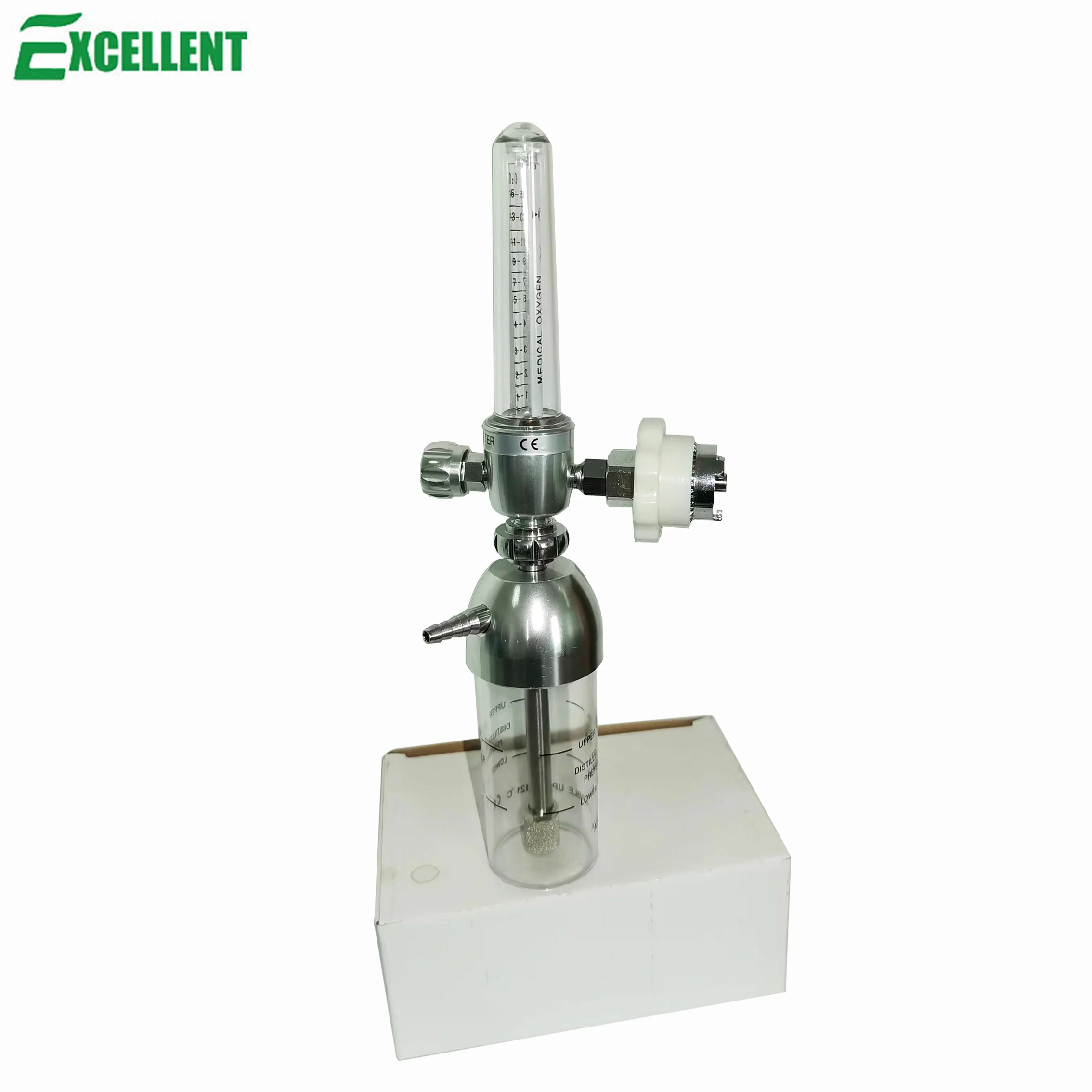 French Adapter Medical Oxygen Pressure Regulator With 1-15lpm Flowmeter ...