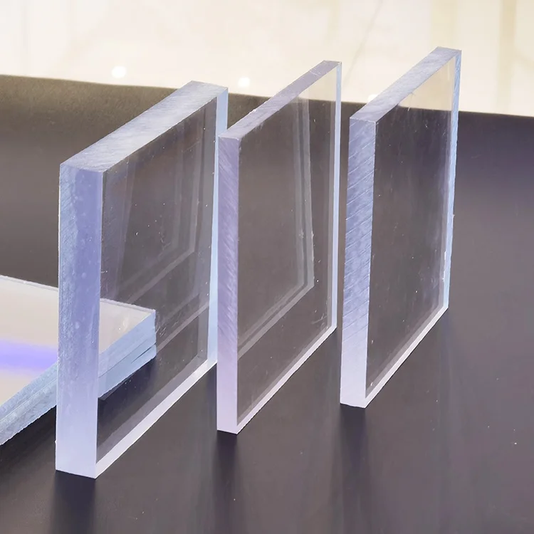 UV Coated Flat Solid Polycarbonate Sheet Bendable Roof Panels