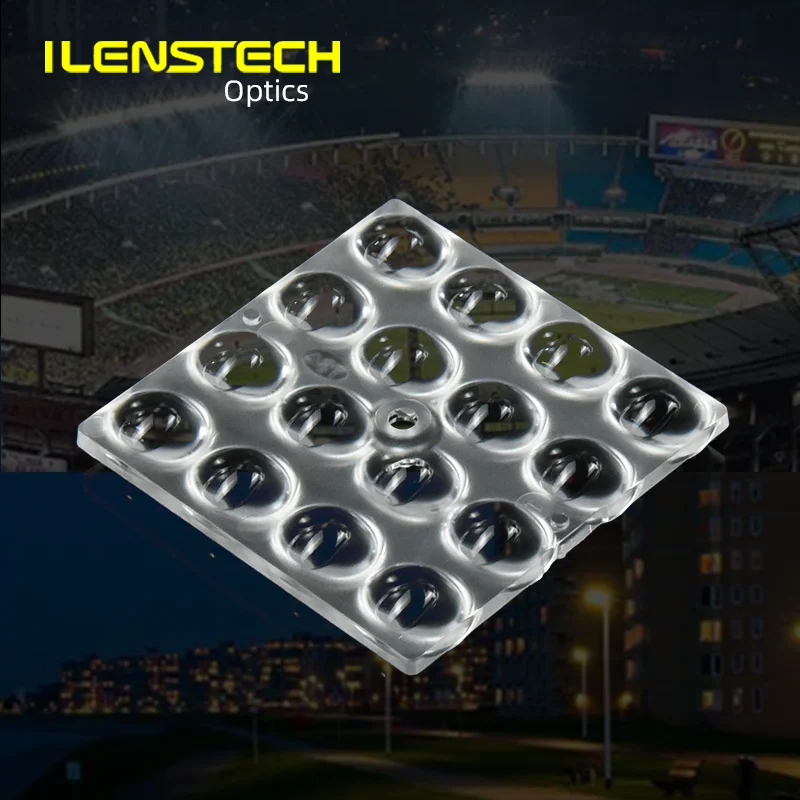 ILENSTECH Newest 16 in 1 Module Lens 50mm 3030 3535 Led Street Light Lens