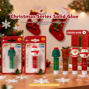 9g Festive Season Solid Glue Stick - 1pc Blister Card Packaging
