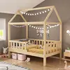 Cabina - Altezza 40 cm - Colore legno naturale - 90 x 190 cm