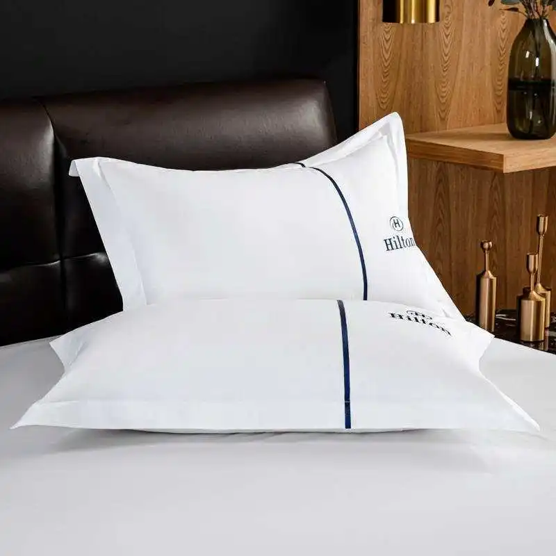 5 Star Hilton Bed Linen 100 Cotton Flat Sheet Wholesale Custom Solid