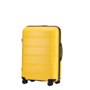 Custom Logo Durable PP Hard Shell Luggage Aluminium Travel Suitcases Sets High Quality Rolling Box With 4*360 Degree Wheel