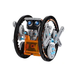 Educational STEM 190 Pieces Kit with Working Solar Powered Motorized Engine and Gears