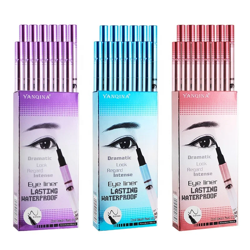 Профессиональная подводка для глаз, Стойкая подводка для макияжа, 0,01 мм, черная водостойкая жидкая подводка для глаз, карандаш для косметики