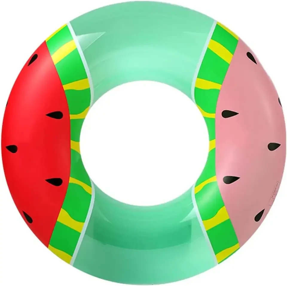 Two Color Watermelon Swim Ring Summer Party Swimming Tube Swim Ring ...