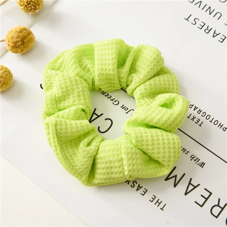 Резинки для волос женские, модные эластичные цветные заколки для конского хвоста, хлопковая однотонная заколка