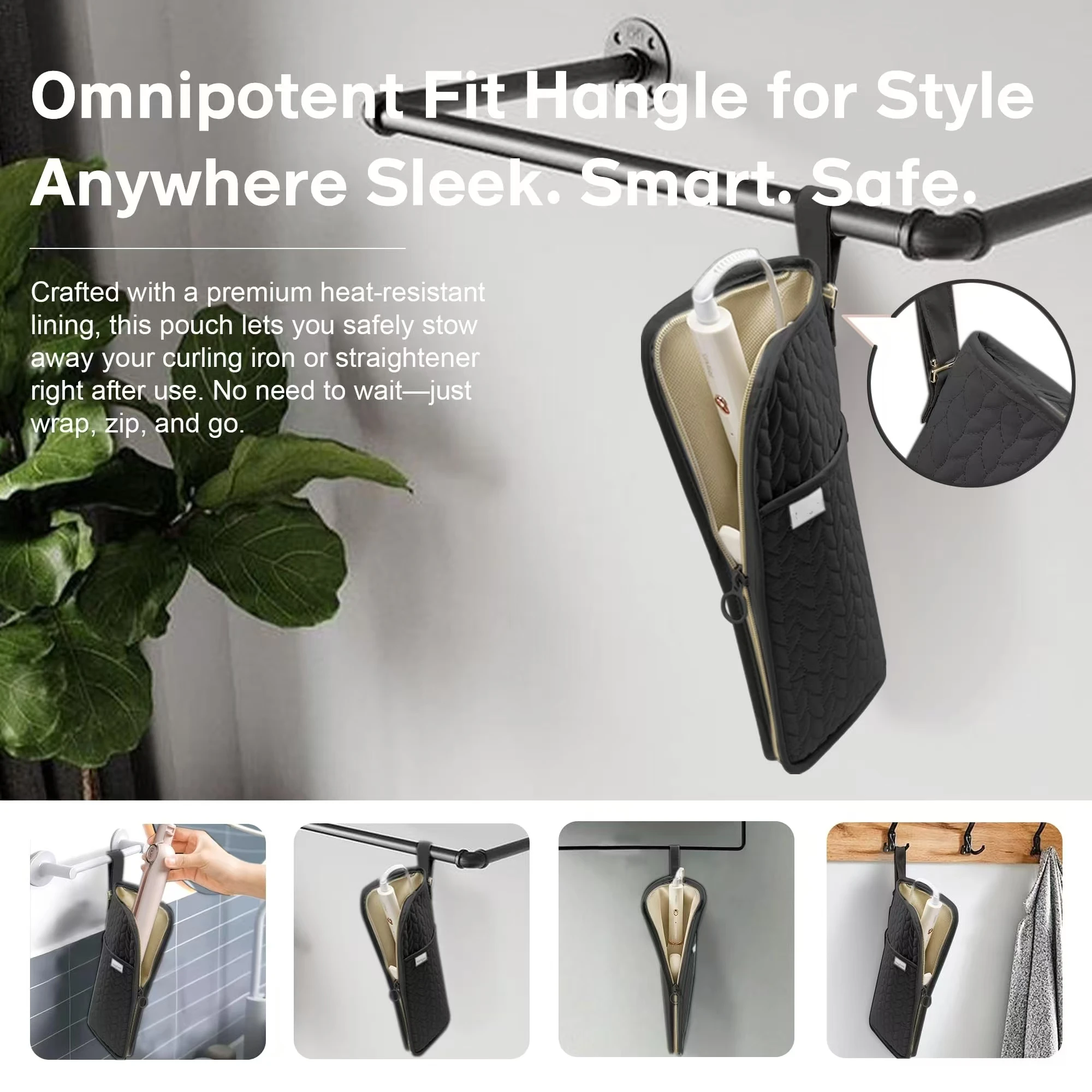 Curling Iron Storage Organizer Bags