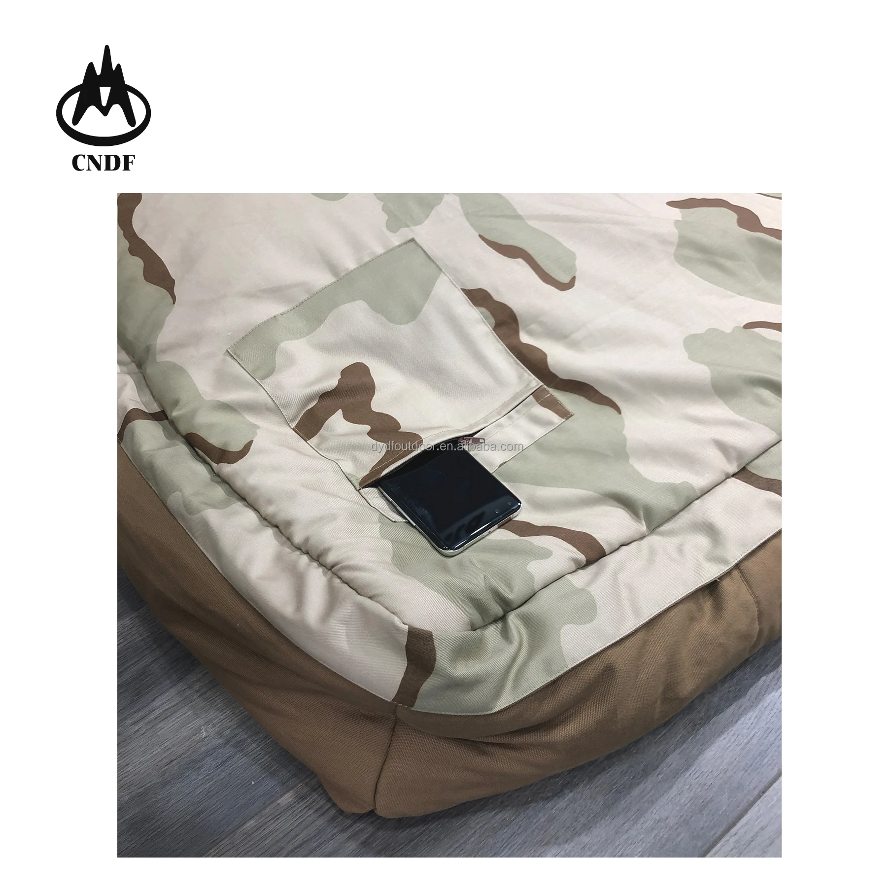 New Design 6.8kg Big Size Cozy Camouflage Canvas Sleeping Bag