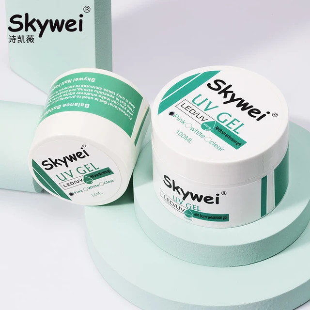 Skywei Nail Factory Supplies Buildering  Uv Gel 15ml 50ml 100ml for Nail Extension and Prolong
