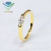 Marquise cut-10k gold-D-E color