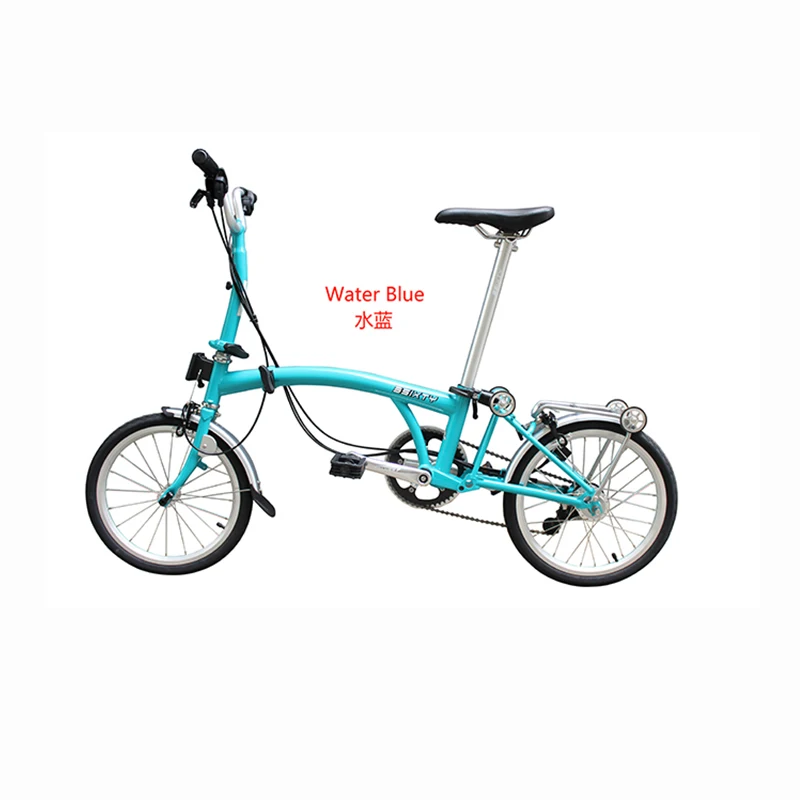 ターコイズ 折りたたみ自転車 スチール製 ターコイズ 折りたたみ自転車 スチール製
