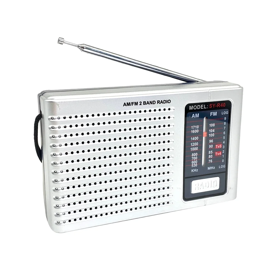 AM FM TV 3 Band Portable Tuning  Table Radio With Speaker Telescopic Antenna Lounder Speaker