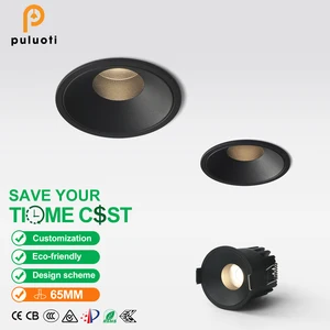 LED Recessed Spot Light 65MM Cut 3000K/4000K/5000K Color Temperature Modern Aluminum Construction Anti-Glare for Indoor Use