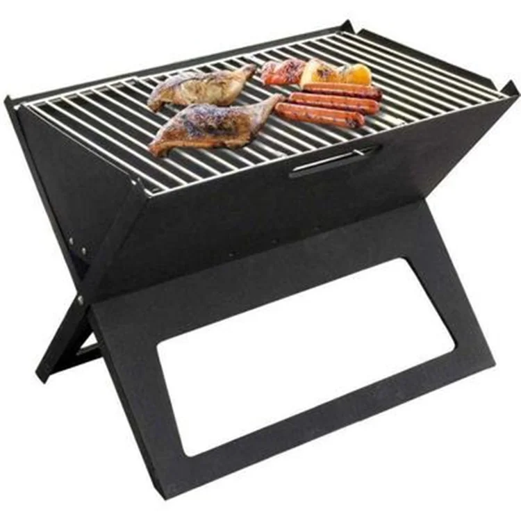 Barbecue Portable, Mini serviette de Camping pour l'extérieur, peut être personnalisée, pliable, pour charbon de bois, 1 pièce