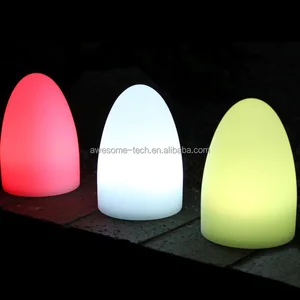 Modern Mini Home LED Egg Shape Night Light 16 Colors Changing Colorful Bedroom Mood Table Lamps for Hotel Use