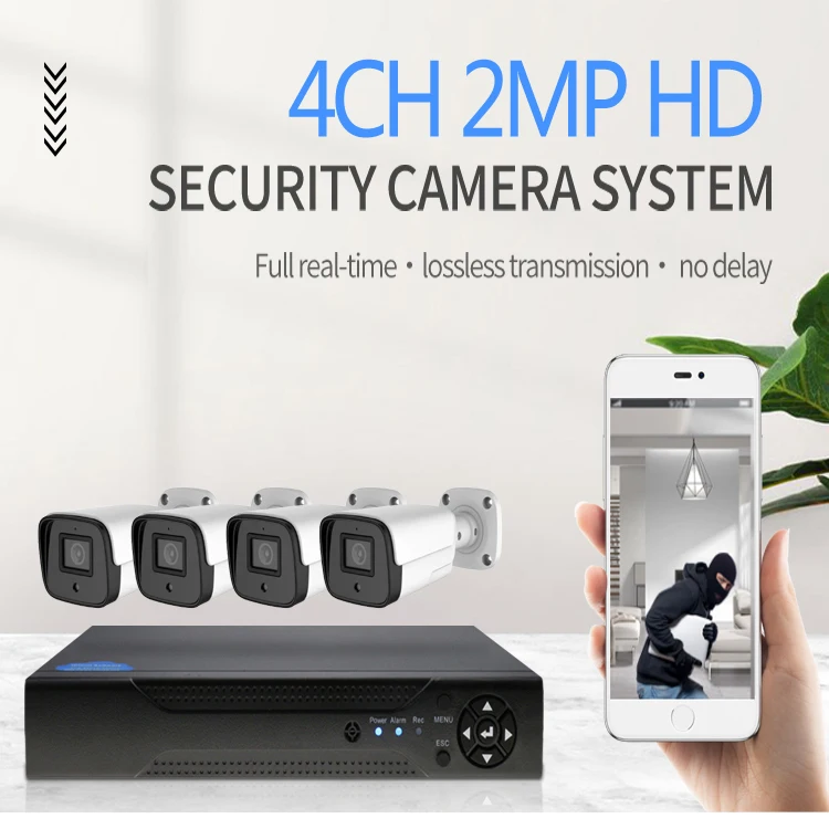 Комплекты видеонаблюдения, 4 канала, 5 Мп, камера для домашней безопасности, DVR комплект, AHD bullet camera System