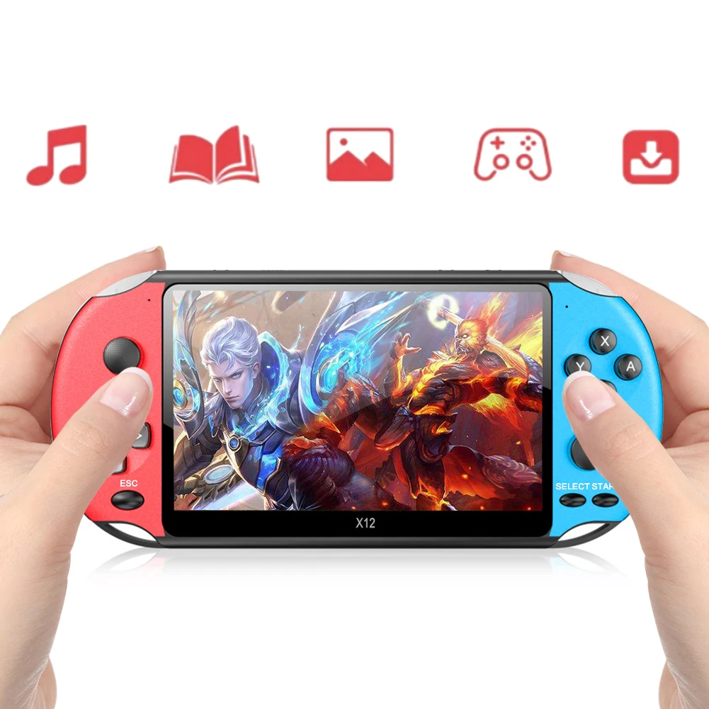 X12 Portable Handheld Video Game Console Gift for Kids Portable slim controller Handheld Game Player