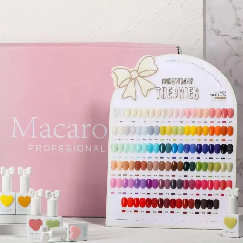 まかろん Wholesale Macaron Sweetheart 58 Colors Gel Nail Polish