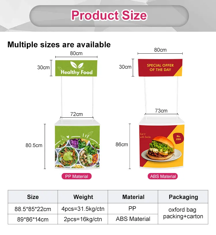 Shop Our Factory Price Display Table - Portable Exhibition Counter