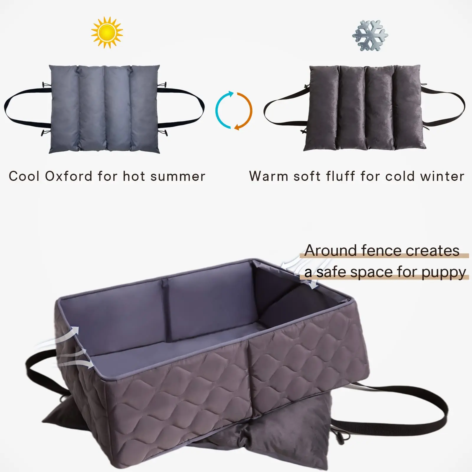 Soft Cooling Portable Foldable Outdoor Travel Waterproof Car Dog Bed ...