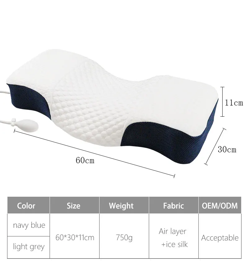 Adjustable The Height Ergonomic Medical Cervical Orthopedic Memory Foam ...