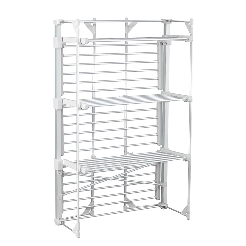 Wire Laundry Rack Foldable Metal Laundry Racks - Efficient Clothing Storage