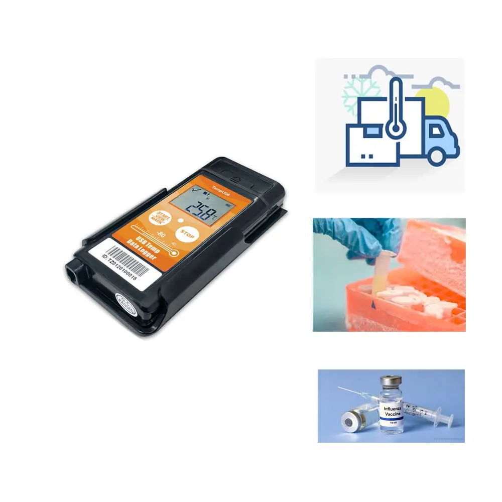 Dry Ice Temperature Data Logger for Vaccine