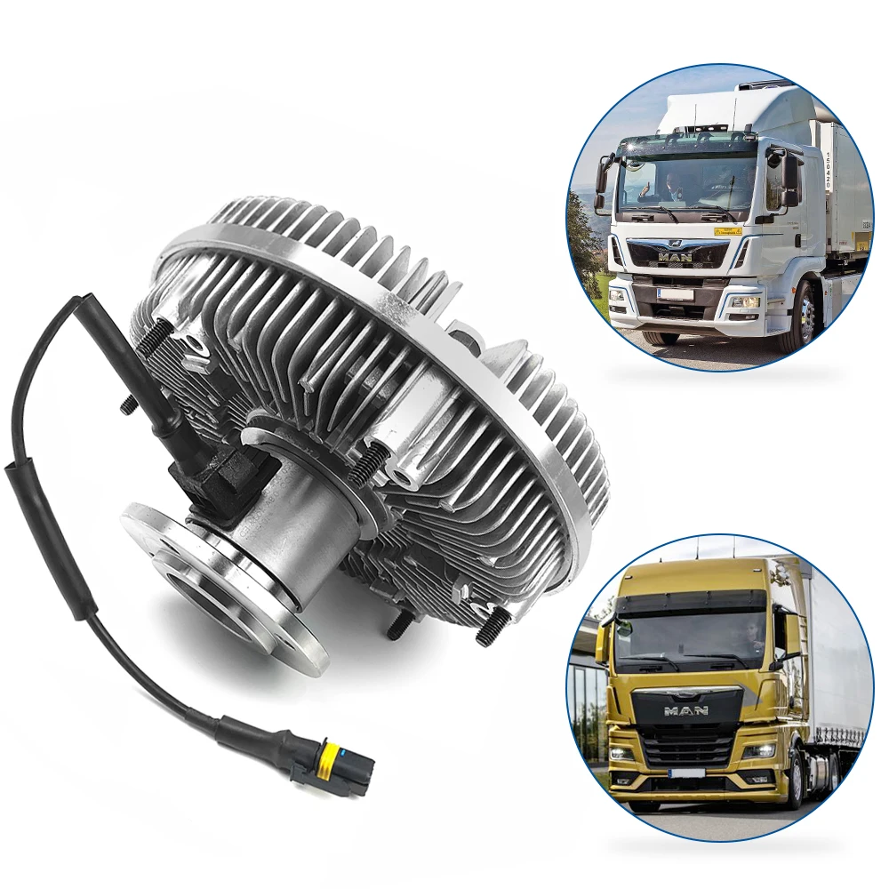 Cooling System 51.06630.0129 Electronic Silicon Oil Fan Clutch Auto Engine Viscous Coupling Fan Clutch for MAN Heavy Truck Parts