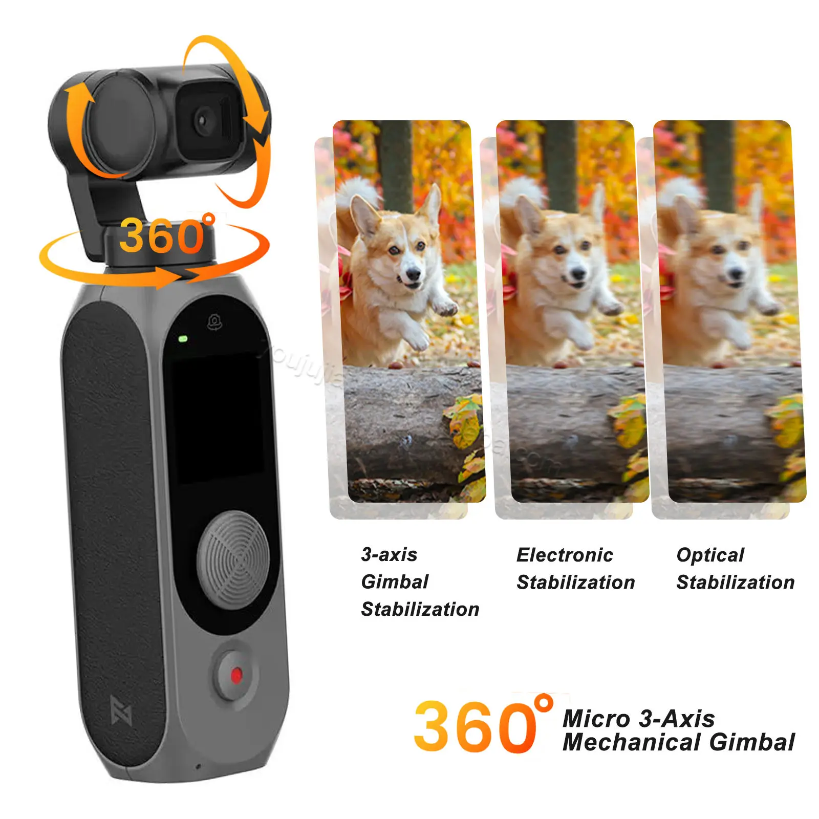 FIMI PALM 2 PRO - Mini 3-Axis Stabilized Camera with 4K Video