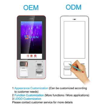 卸売複数電子レジスーパーセルフサービス支払機現金とカード