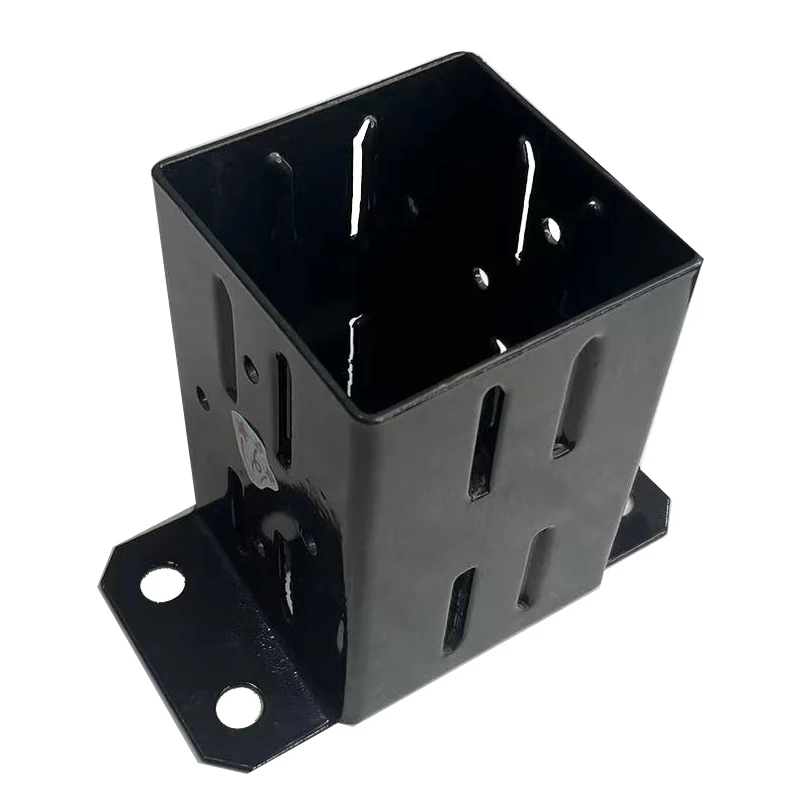 Galvanized screw pole anchor for buildings