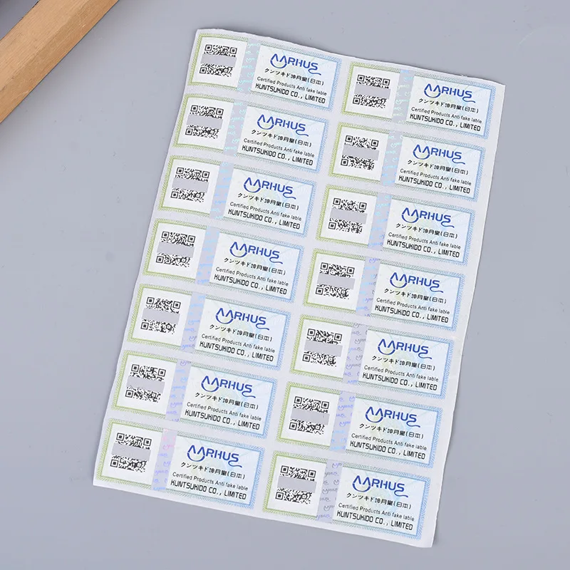 Stickers Custom Logo 3d Effect Sticker Uv Holographic Label Id Certificate Transparent Adhesive Watermark Hologram Sticker