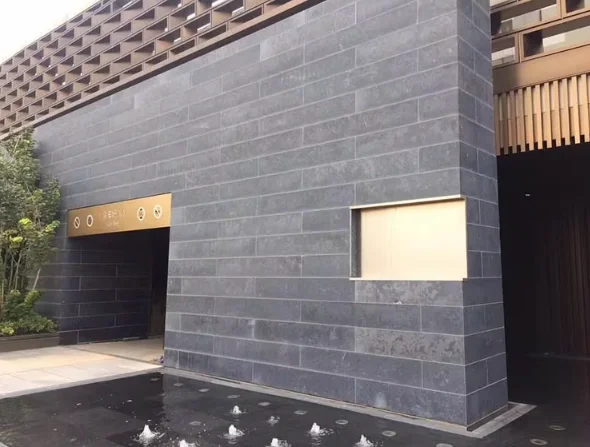 product chinese bluestone honed blue limestone black limestone brick wallstone-1