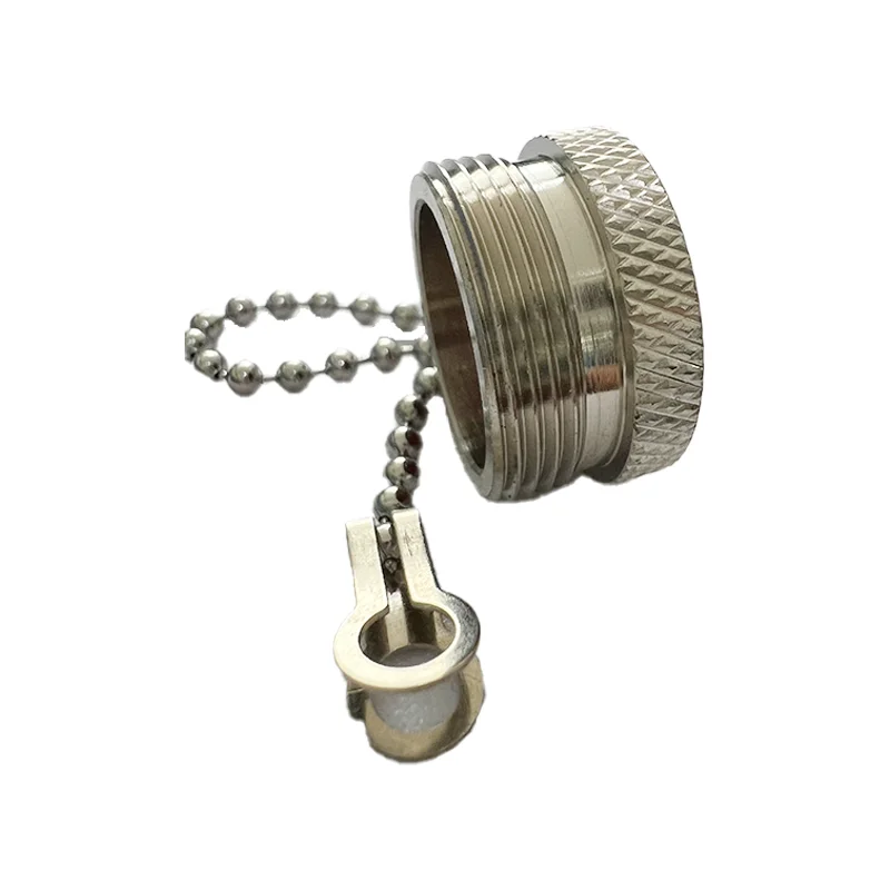 product 4310 female dust cap factory supply copper 4310 dust cap with chain-0