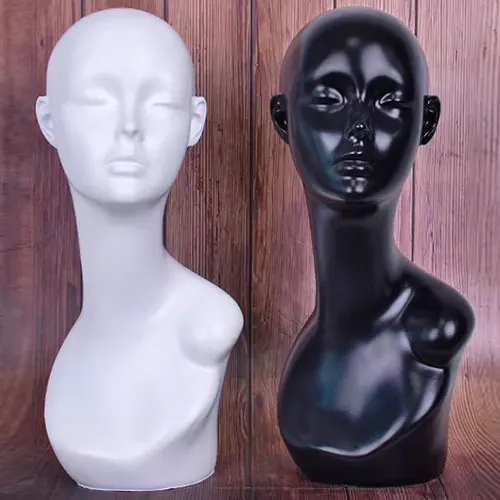 Female model head display props head height-increasing model heads