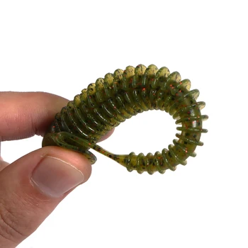 CHEERY 12cm 8.5g Cheery 3D Eyes Paddle Tail Swim Baits Artificial Soft Bait Fishing Lure for Marlin Perch for River – Soft Lure – view 5