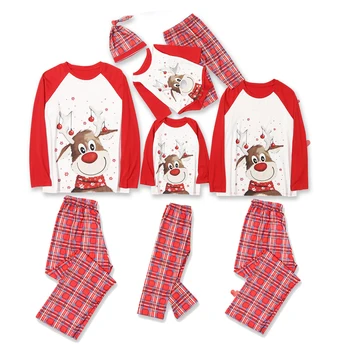 Wholesale Christmas pajamas family Toddler Kids Cartoon Sleepwear