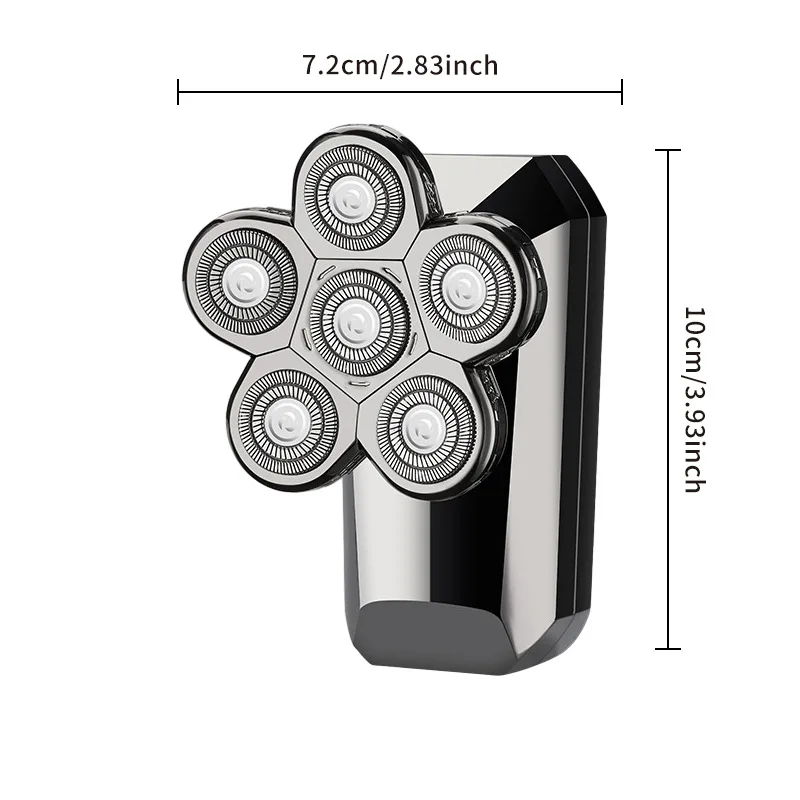 USB Rechargeable Electric Shaver Trimmer Bald Razor Six Blade for Household RV Use Intelligence Beard Shaver for Hotel factory