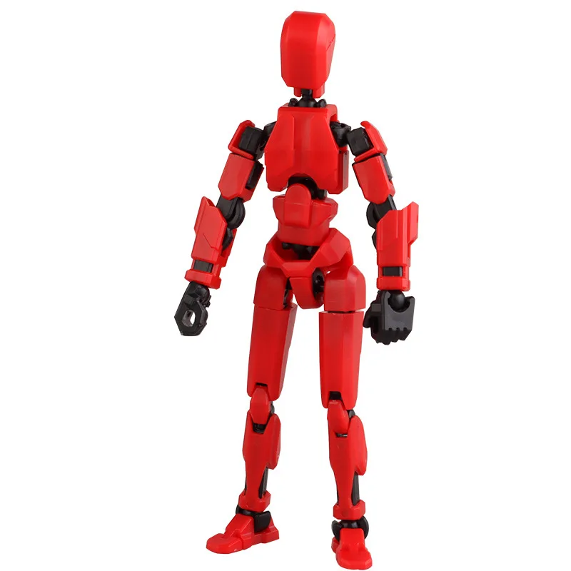 Custom Size Color Multi-Joint Action Figure Printed Creative Kids Mini Toys Office Desktop Articulated Figure Toy Building Block
