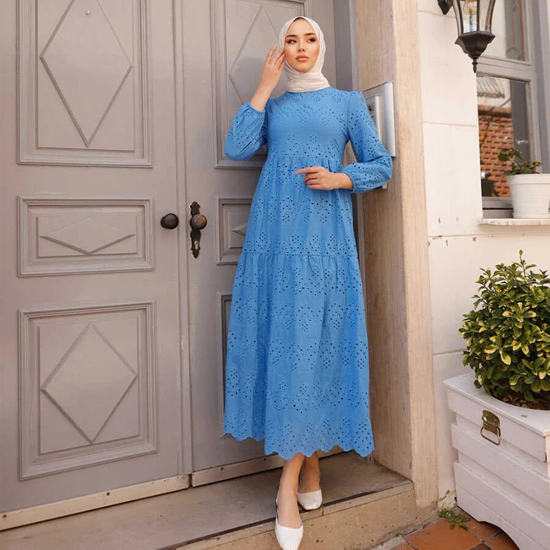 New Design Muslim Dress Abaya Women Muslim Dress Silk Muslim Morocco Women  Dress
