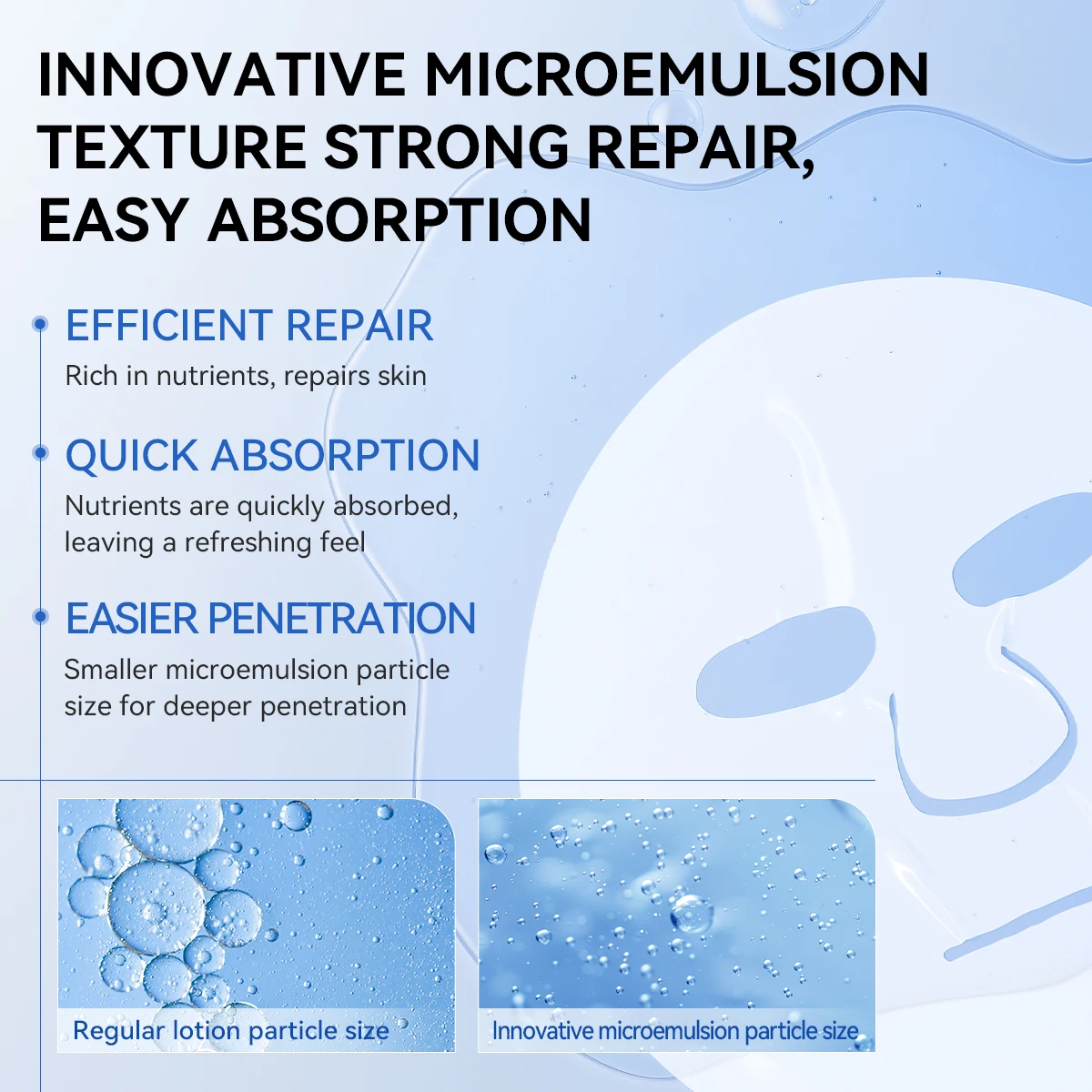 LANBENA Hot Sales VITAMIN B5 Collagen Face Sheet for Women Facecare Mask for Skin supplier